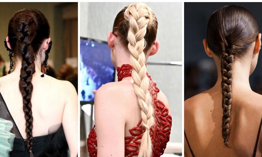 NYFW Beauty Trend 2020 sleek braid
