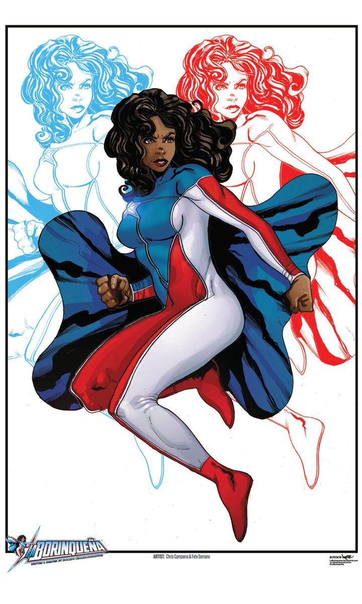 La Borinqueña Pin up by Chris Campana & Felix Serrano