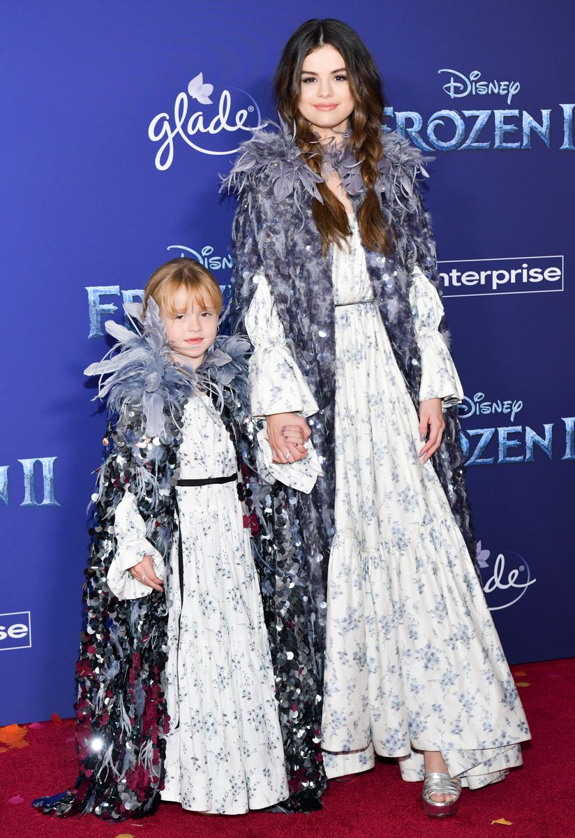 HOLLYWOOD, CALIFORNIA - NOVEMBER 07: Gracie Teefey and Selena Gomez attend the Premiere of Disney's "Frozen 2" at Dolby Theatre on November 07, 2019 in Hollywood, California. (Photo by Rodin Eckenroth/WireImage)
