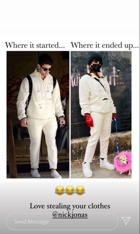 Priyanka Chopra Nick Jonas matching outfits