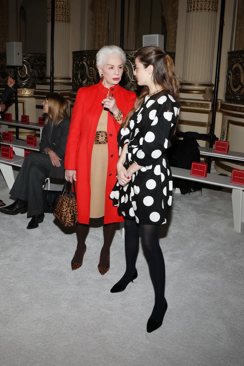 Carolina Herrera at The Plaza Hotel.