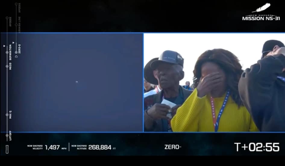 Oprah's reaction to Gayle King's journey to space 