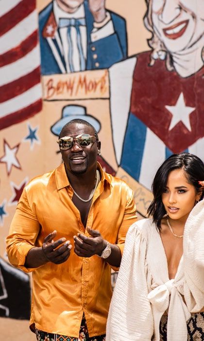 Becky G and Akon music video