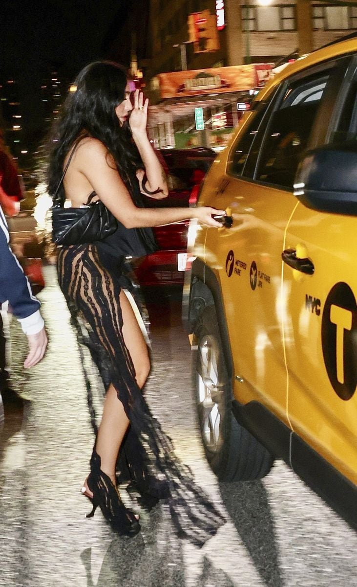 Madonna's daughter, Lourdes Leon, was spotted at the iconic Studio 54 in New York, striking a confident pose for a photoshoot, almost topless.