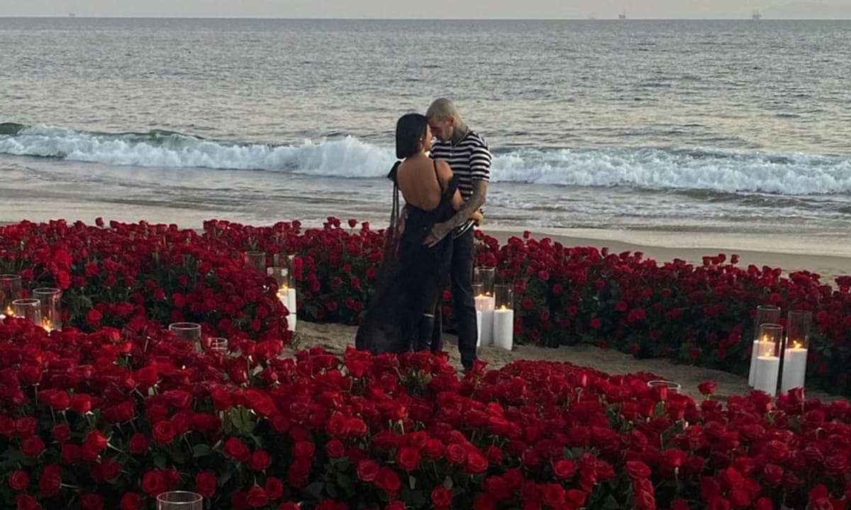 Kourtney Kardashian and Travis Barker