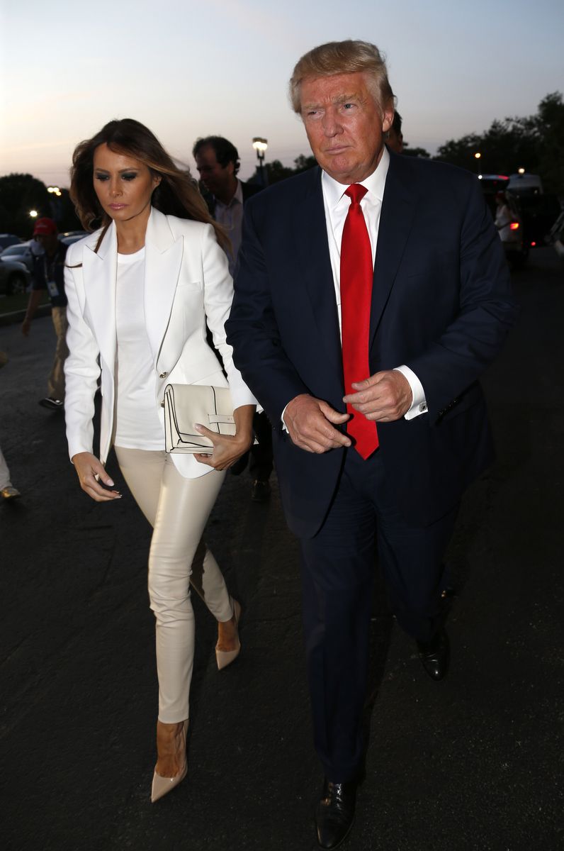 At that 2015 quarterfinal, Trump entered with Melania and was met with a chorus of boos from New York fans.