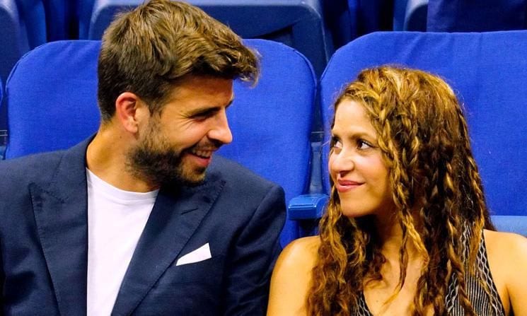 Shakira and Pique show affection at the US Open