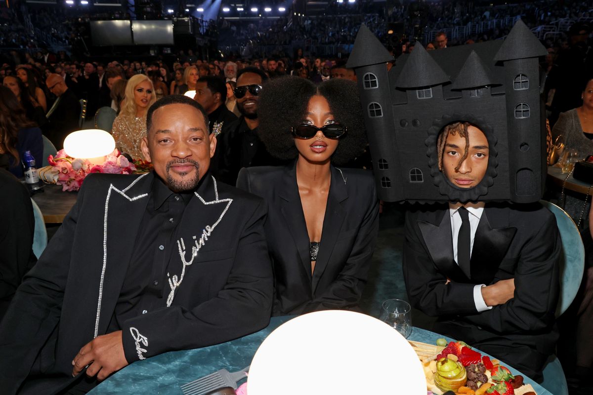 Will Smith, Willow Smith, and Jaden Smith attend the 67th Annual GRAMMY Awards