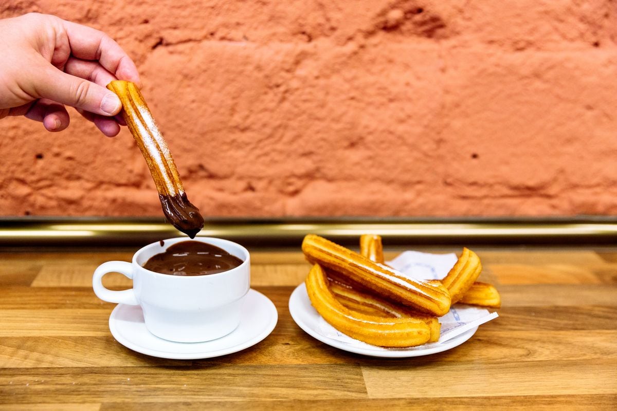 Churros are crunchy, golden sticks of fried dough rolled in cinnamon sugar. 