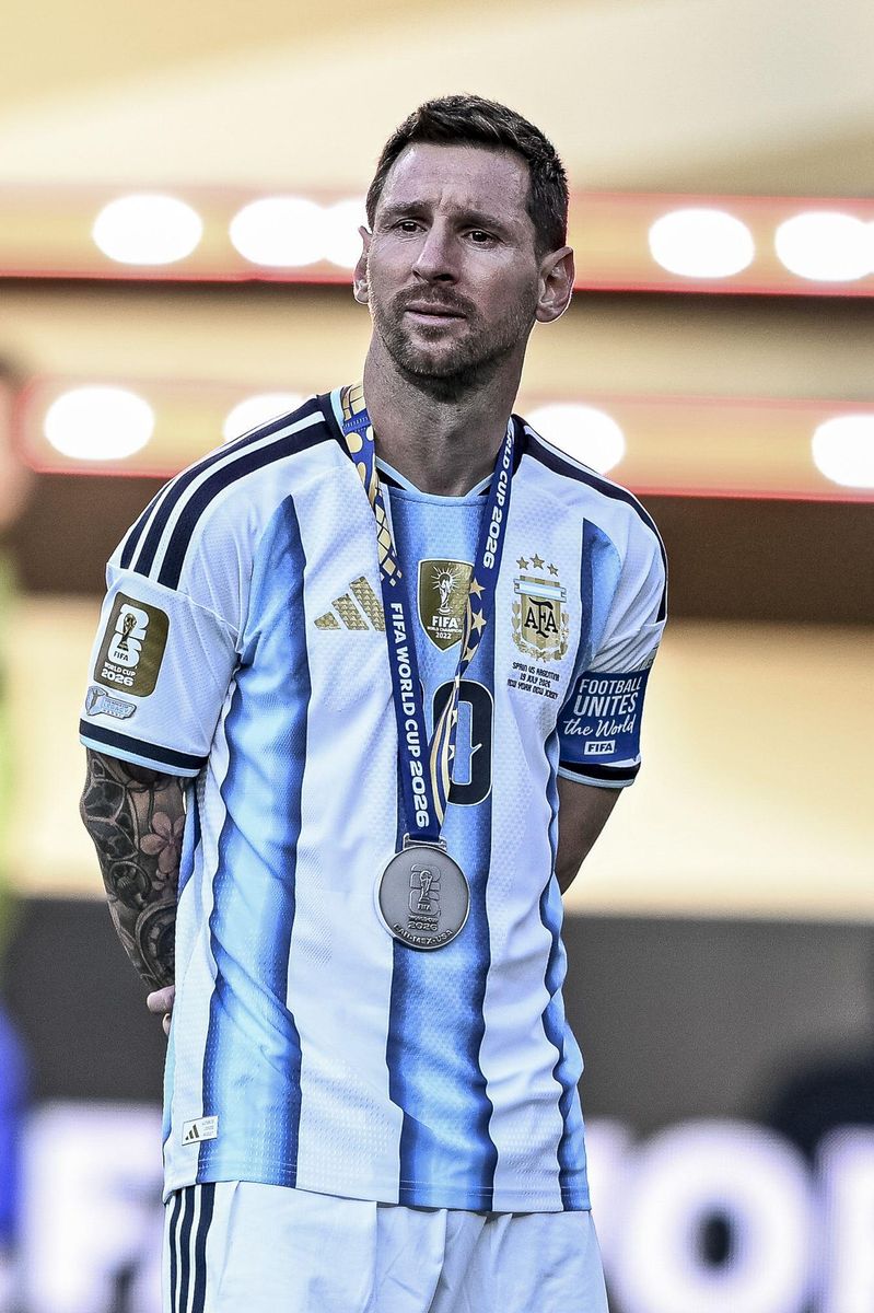 Messi appeared emotional after the match