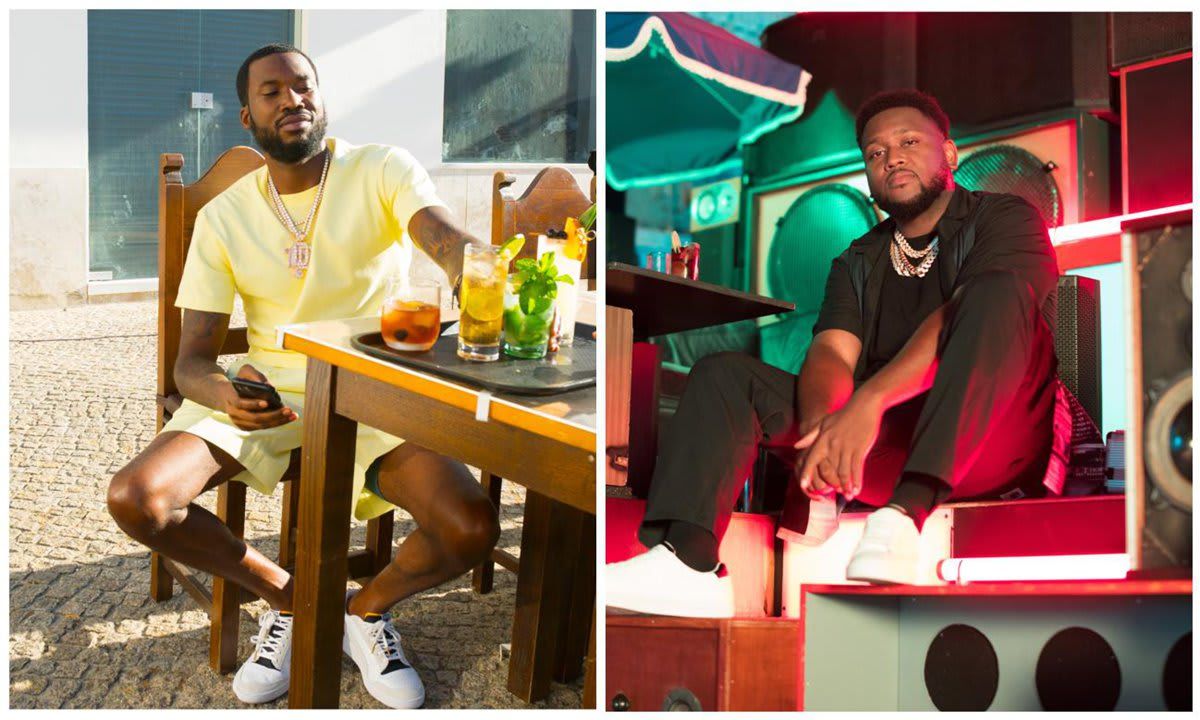 Meek Mill on set of BACARDI Conga Feat. You