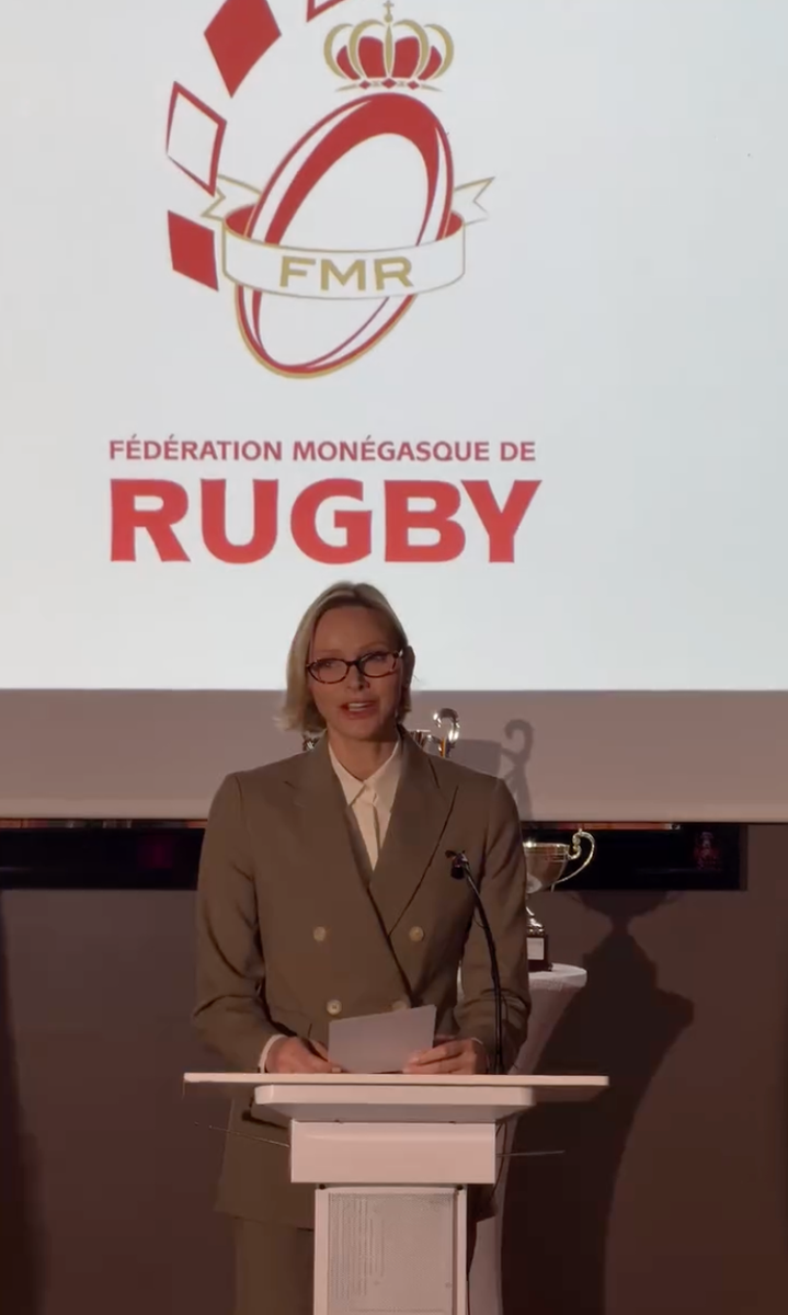 As president of the Monégasque Rugby Federation, Charlene joined the players to celebrate an important milestone.