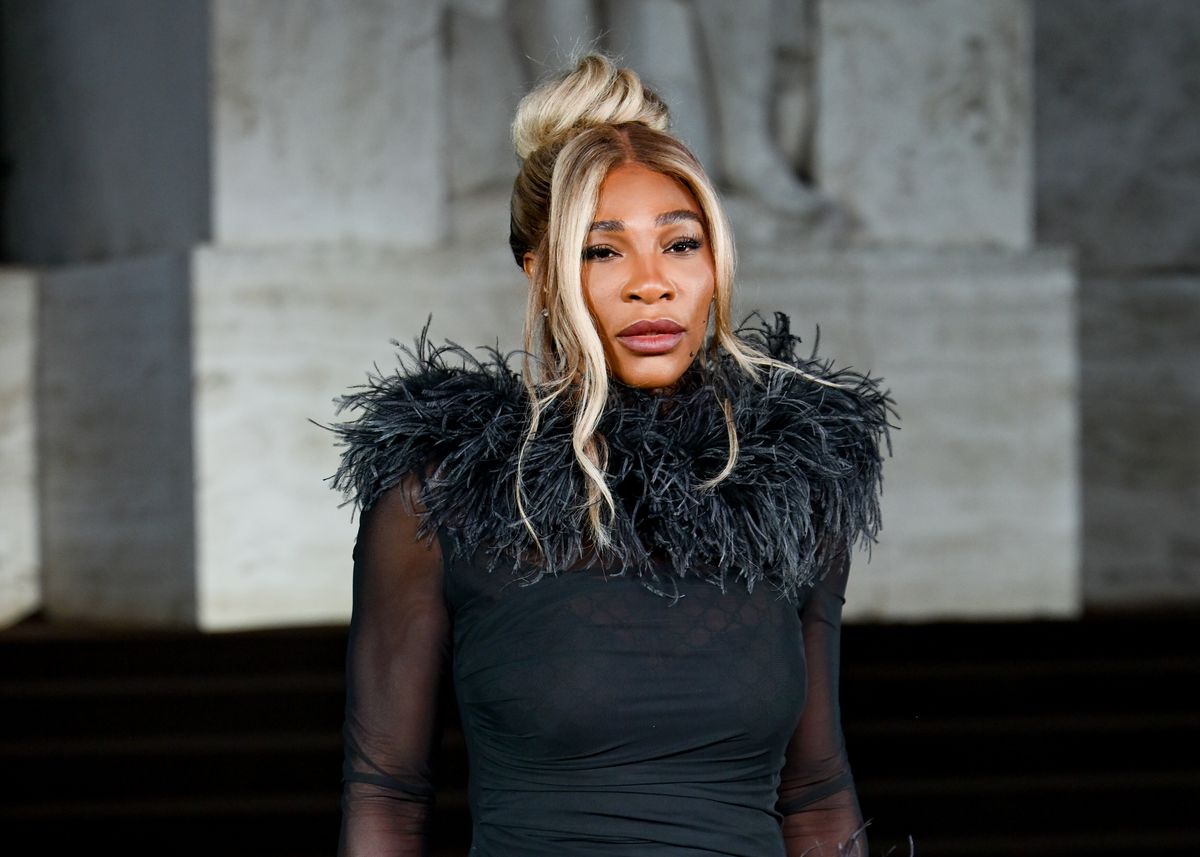 Serena Williams en el desfile de moda de Gucci como parte de la Semana de la Moda de Milán Primavera/Verano 2026 celebrada en el Palazzo Mezzanotte el 23 de septiembre de 2025 en Milán, Italia. (Foto de Saira MacLeod/WWD vía Getty Images) 
