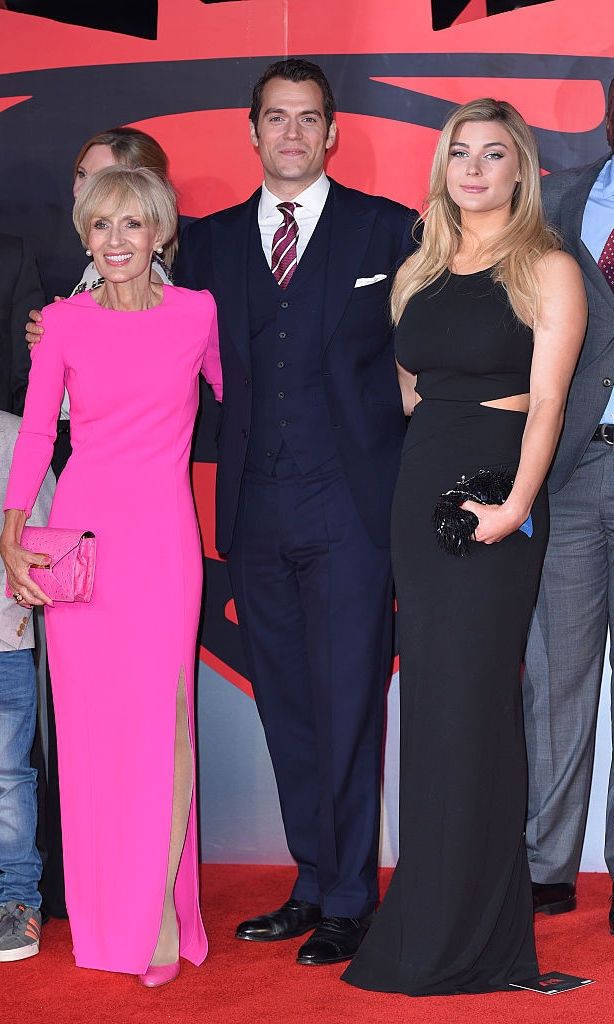 The Superman actor was joined by his mother and girlfriend for the London premiere of <i>Dawn of Justice</i>.
<br>
Photo: WireImage