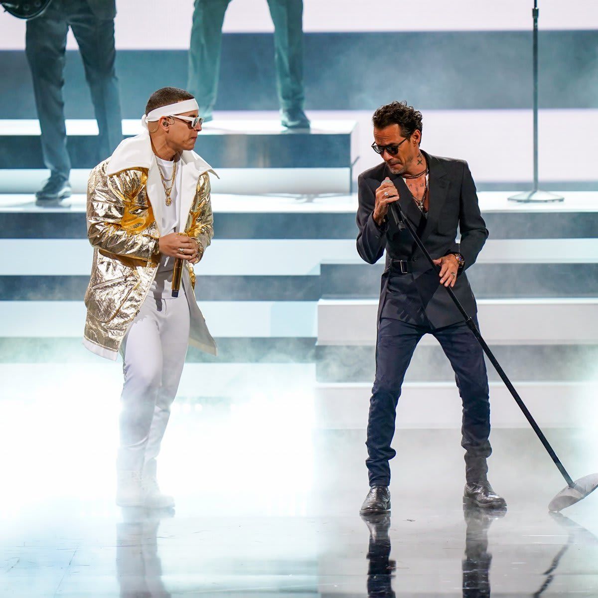 Daddy Yankee and Marc Anthony at Premio Lo Nuestro a la Música Latina 