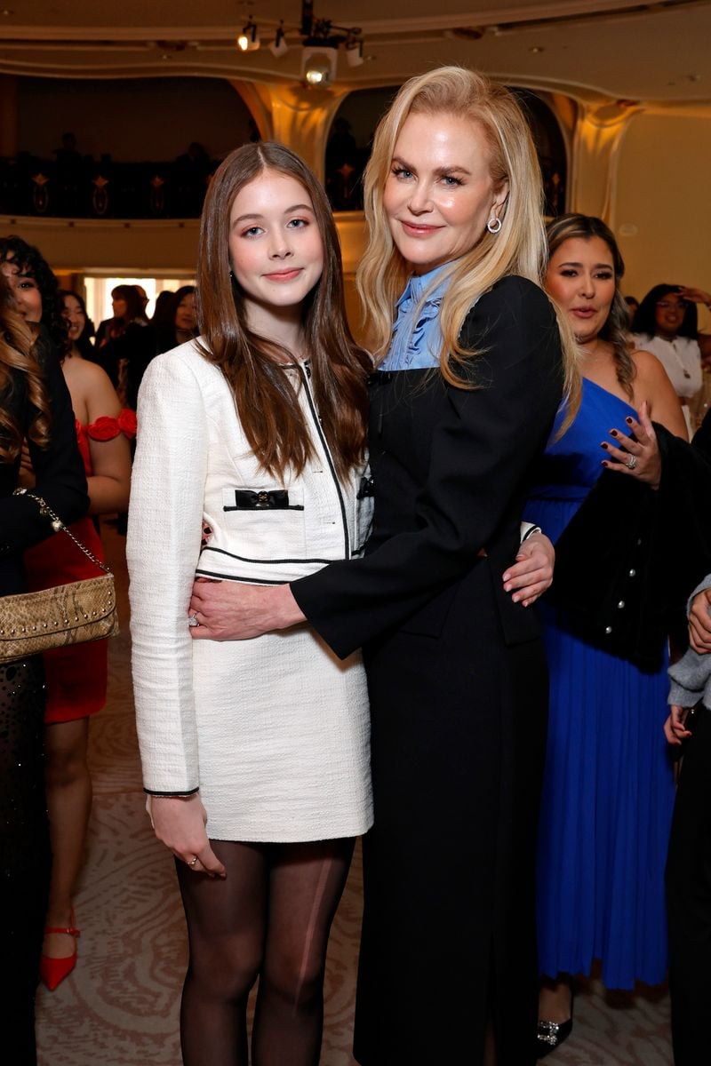Faith Margaret Kidman Urban and Nicole Kidman attend The Hollywood Reporter Women in Entertainment 2024 
