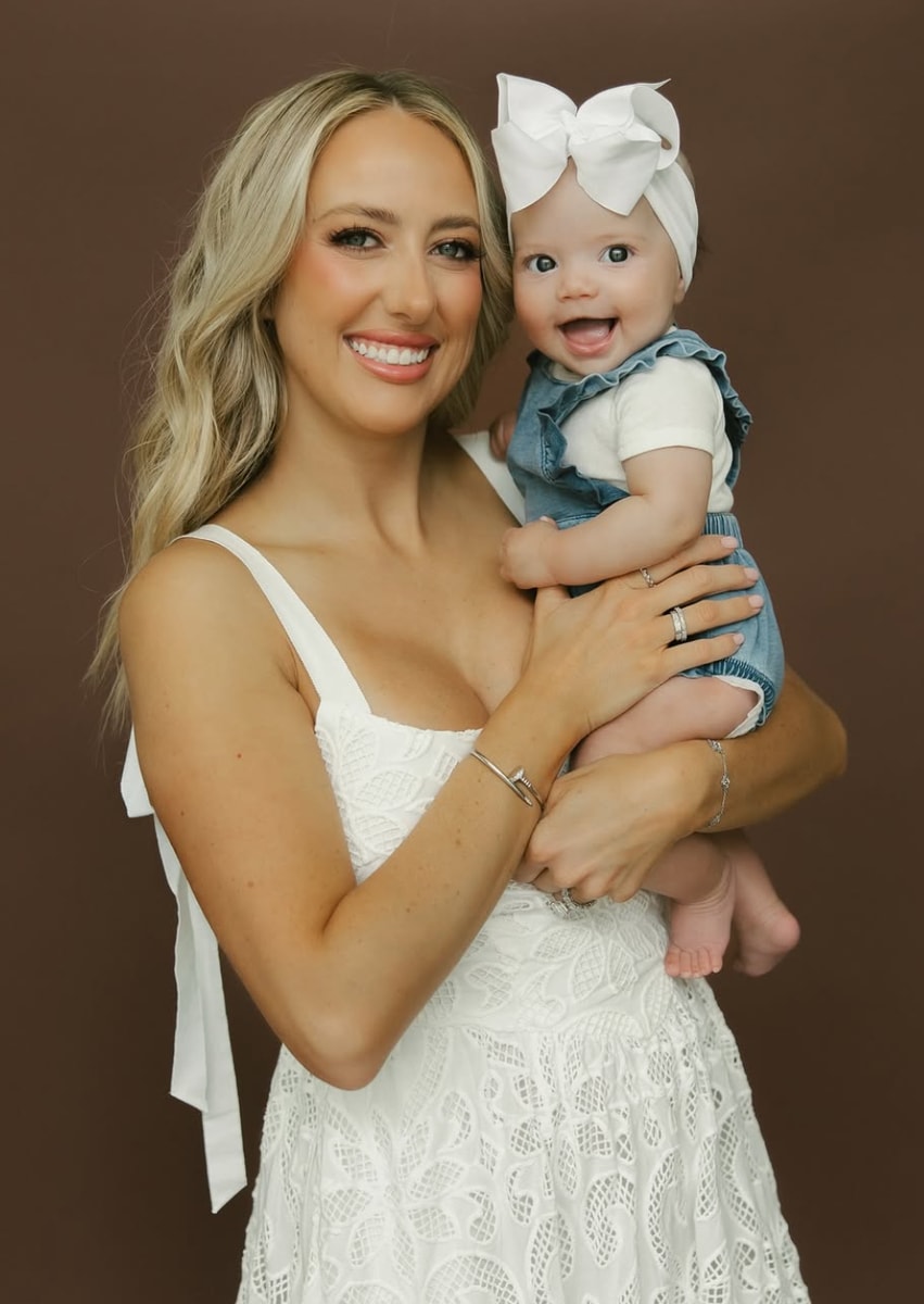 Brittany Mahomes and her daughter, Golden