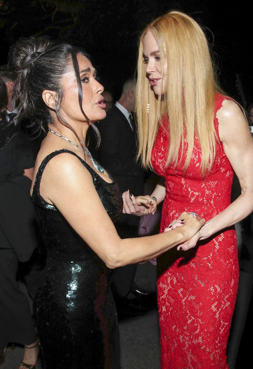 Salma Hayek, Nicole Kidman, having a sweet moment in Cannes 