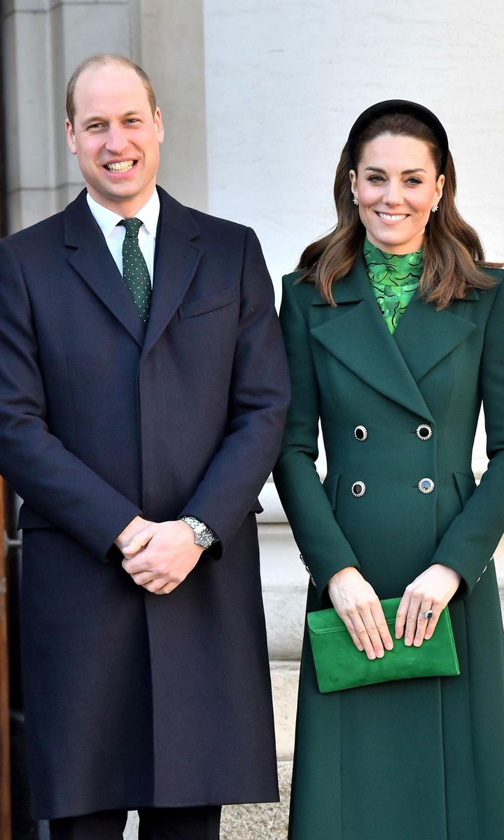 The Duke and Duchess coordinated in green for the first day of their royal visit