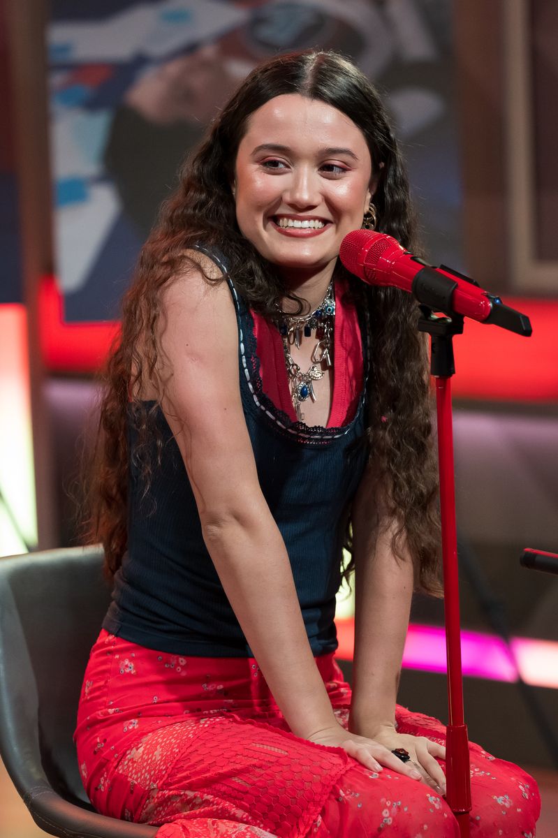 Joaquina visits SiriusXM Studios on February 27, 2025 in Miami Beach, Florida