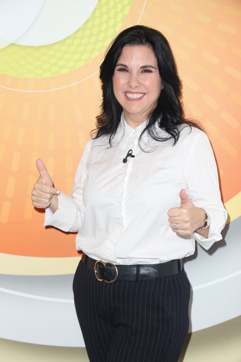 Margarita Pasos arrives to  "Despierta America" at Univision Studios on September 20, 2022 in Doral, Florida. (Photo by John Parra/Getty Images)