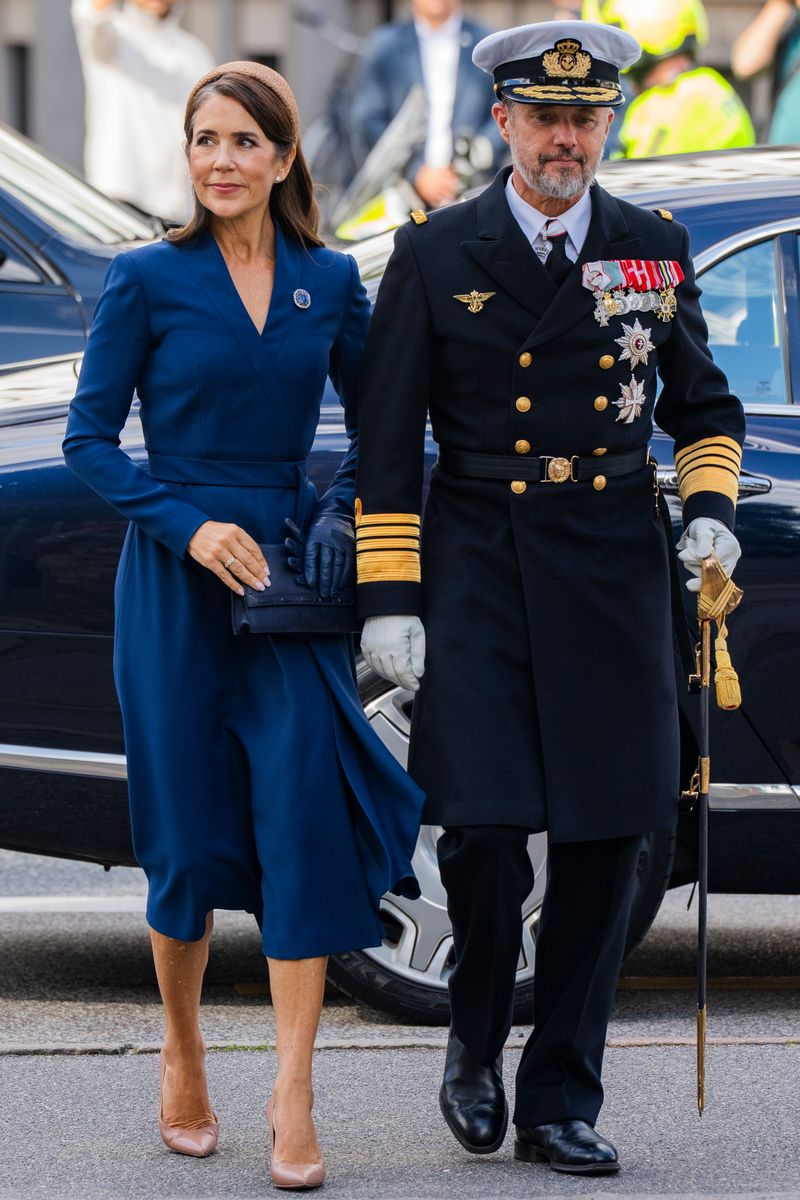 Queen Mary and King Frederik attended Denmark’s Flag Day commemorations on September 5, 2026, with the Queen once again turning to her signature navy blue.