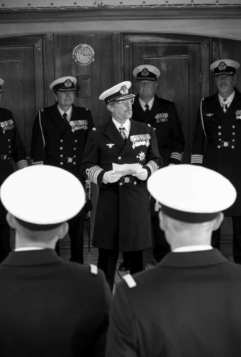 King Frederik stepped aboard the Royal Yacht Dannebrog for his latest royal engagement in Copenhagen.