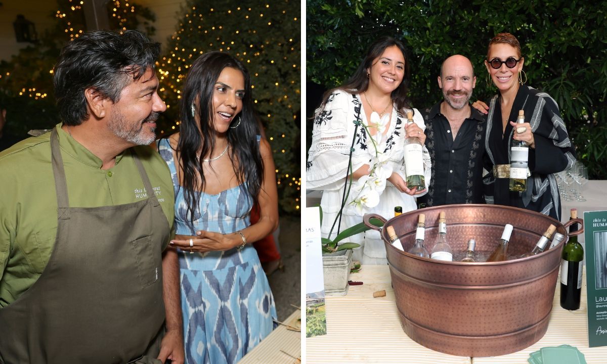  Javier Plascencia, Elsa Marie Collins, and  Lauren Plascencia and guests at the This Is About Humanity Soiree on August 23, 2025 in Los Angeles