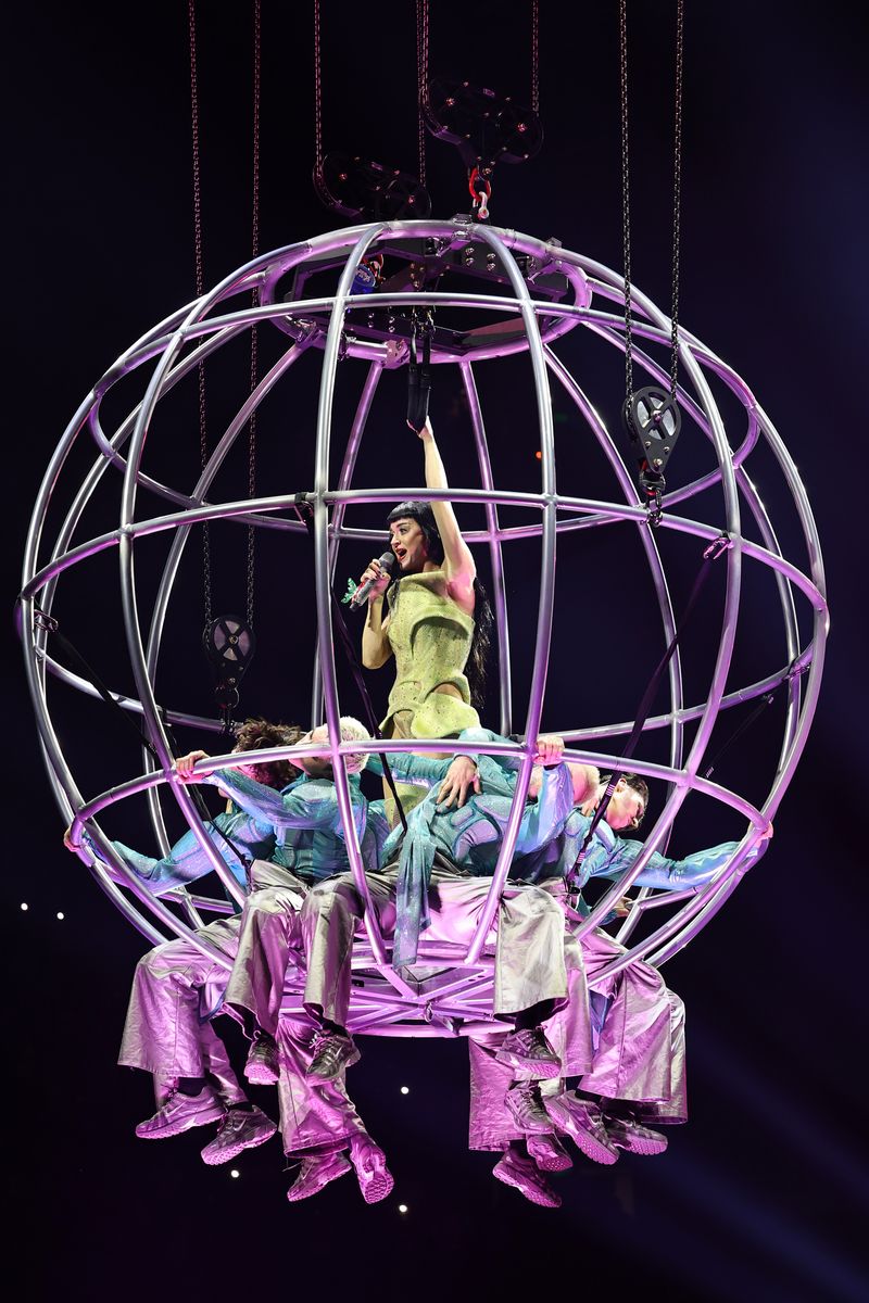 : Katy Perry performs onstage during the Katy Perry The Lifetimes Tour 2025 at CDMX Arena on April 23, 2025 in Mexico City, Mexico. (Photo by Theo Wargo/Getty Images for Katy Perry)