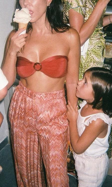 Kourtney Kardashian, Penelope Disick ice cream