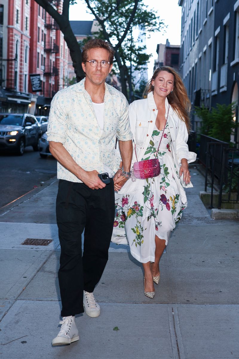 Ryan Reynolds and Blake Lively are seen in SoHo on May 18, 2025 in New York City. (Photo by Aeon/GC Images)