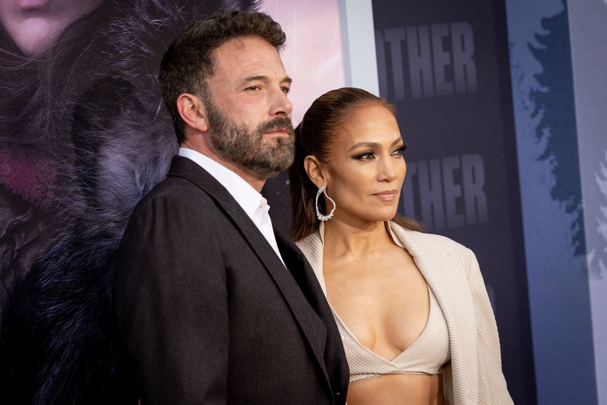 Ben Affleck and Jennifer Lopez attend the Los Angeles premiere of Netflix's 'The Mother' in 2023
