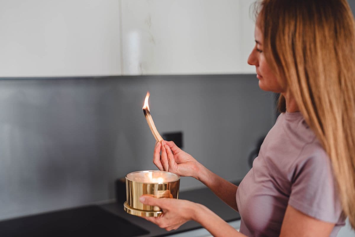 Palo Santo can help cleanse your space of bad energy