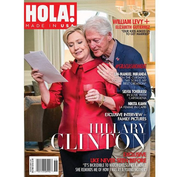 Hillary and Bill star on the cover of HOLA! USA's GraciasMoment issue.
Photo: HOLA! USA
