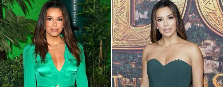 Eva Longoria wearing green jumpsuits