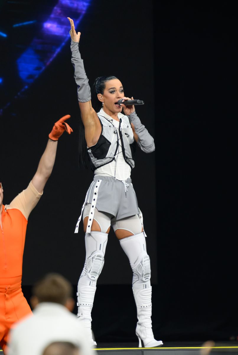 Katy Perry performs during the opening ceremony of the 2025 Invictus Games at BC Place on February 08, 2025 in Vancouver, British Columbia, Canada. 