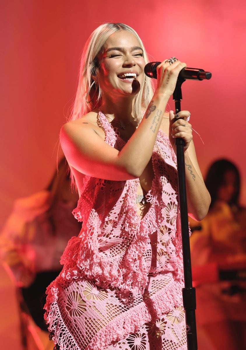 Karol G performing this past October