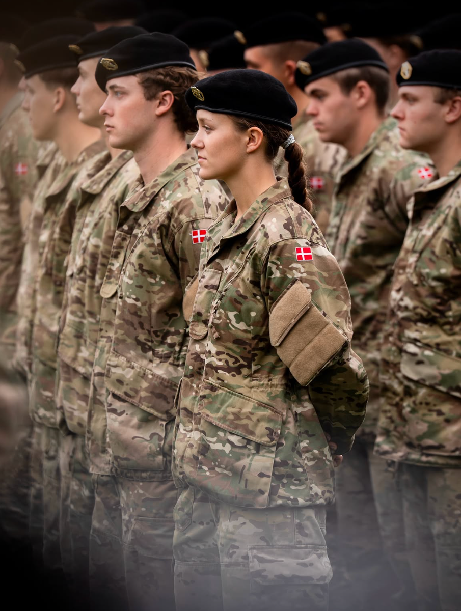 Princess Isabella stood alongside her fellow recruits during the special family visiting day.