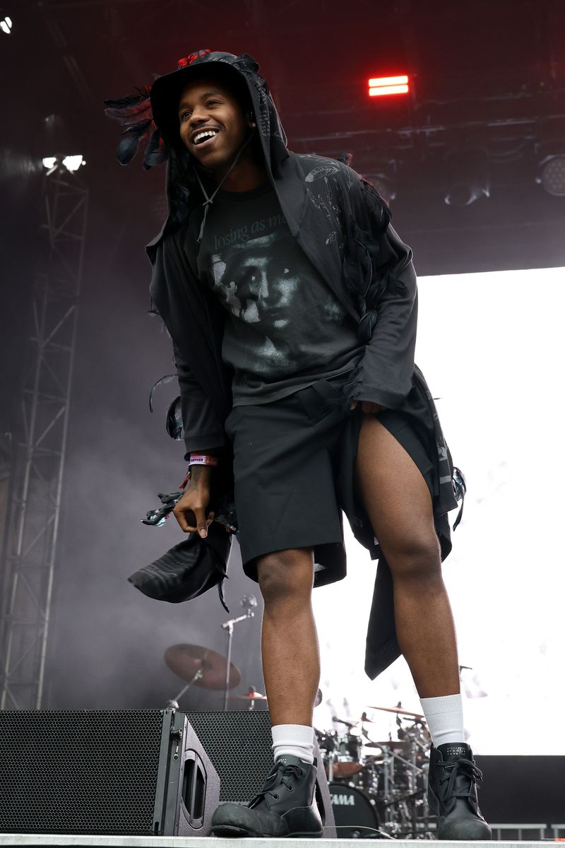 Montell Fish performs at the 2025 Governors Ball.