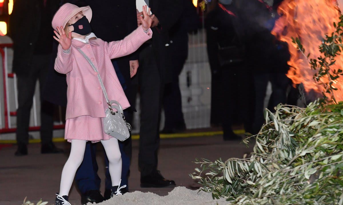 Princess Charlene shared an adorable photo of Princess Gabriella from the boat burning ceremony