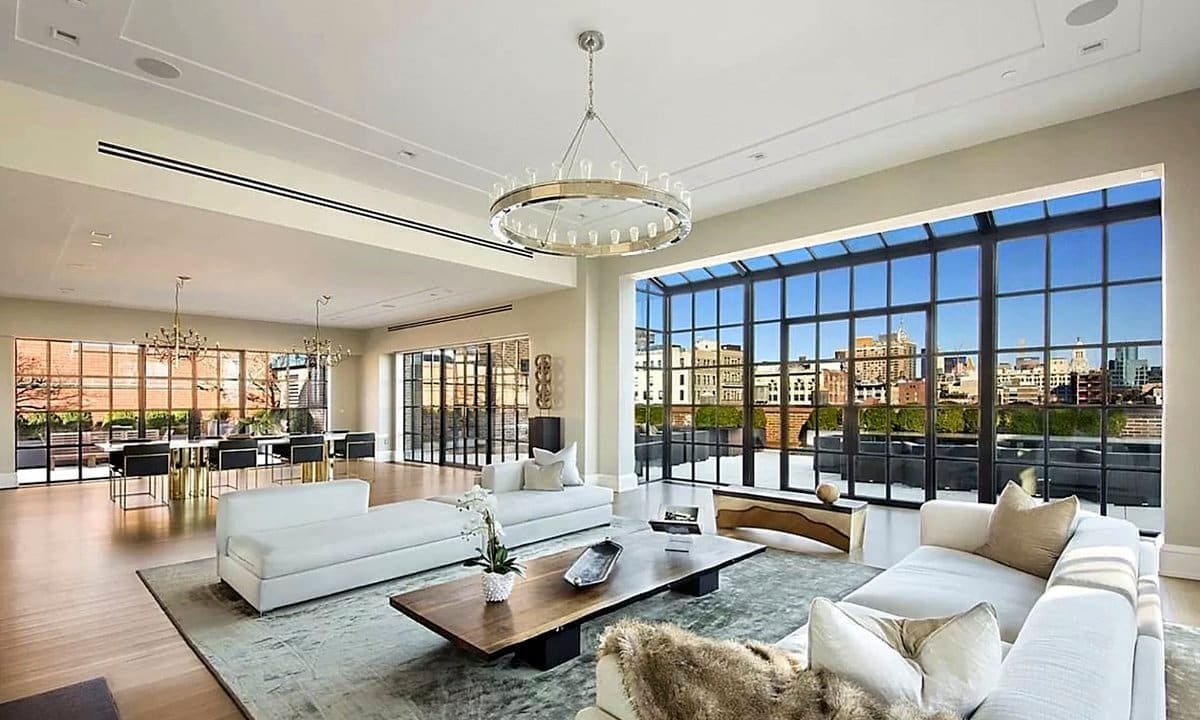 The living room in Karlie Kloss' home