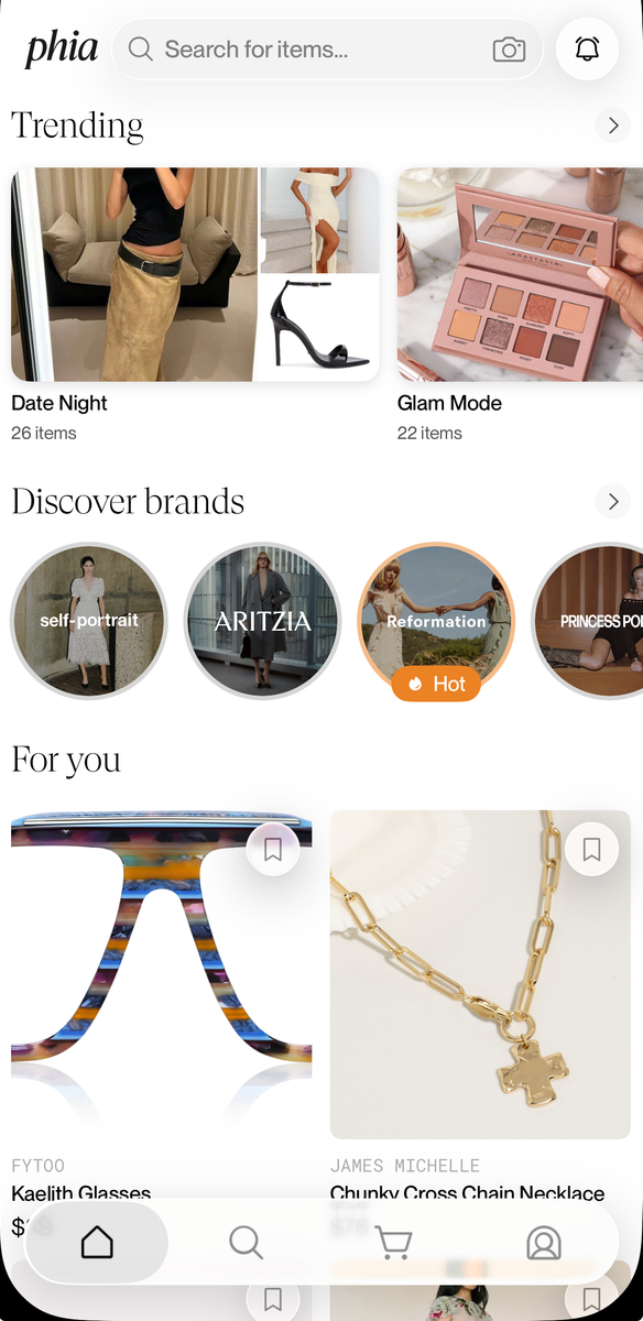 Phia is designed to help shoppers find the best prices on fashion, beauty, and lifestyle products without spending hours comparing websites.