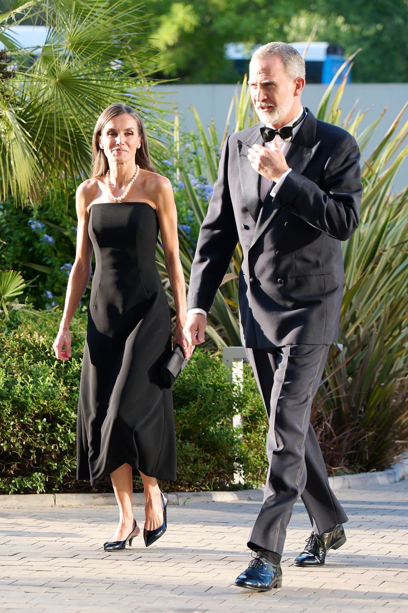 King Felipe VI of Spain and Queen Letizia of Spain attend the 105th edition of the ABC Journalism awards at the Espacio ABC on July 08, 2025 in Madrid, Spain.  (Photo by Carlos Alvarez/Getty Images)