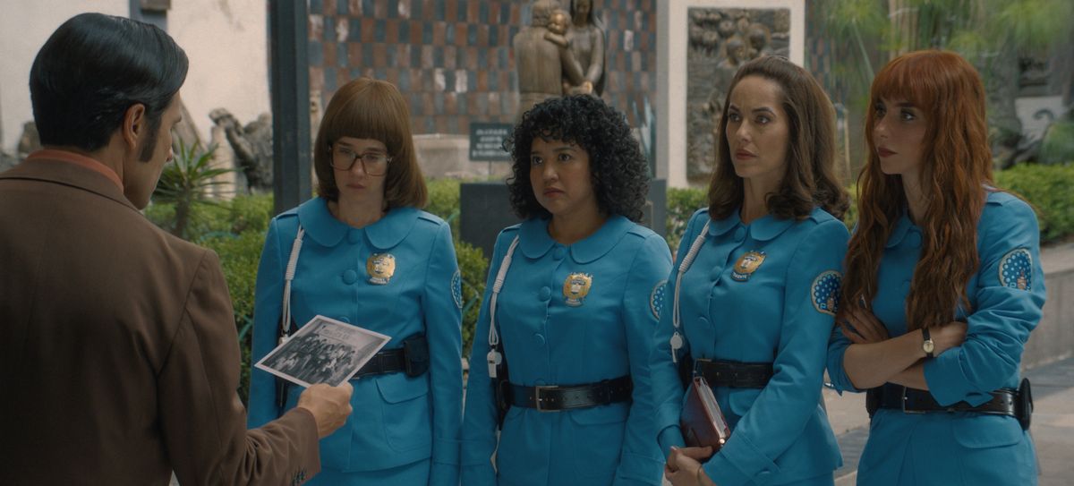 Ximena Sariñana, Amorita Rasgado, Bárbara Mori and Natalia Téllez in "Women in Blue (Las Azules)," now streaming on Apple TV.
