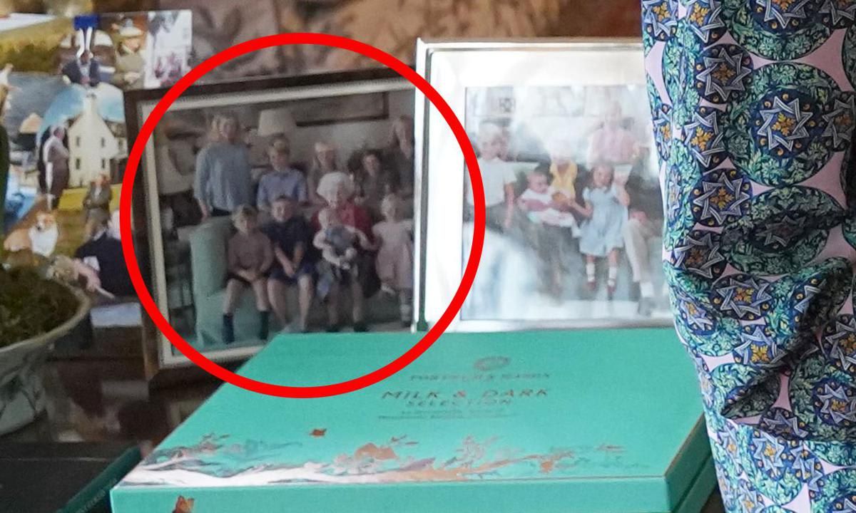 The previously unseen snapshot is on display at Windsor Castle