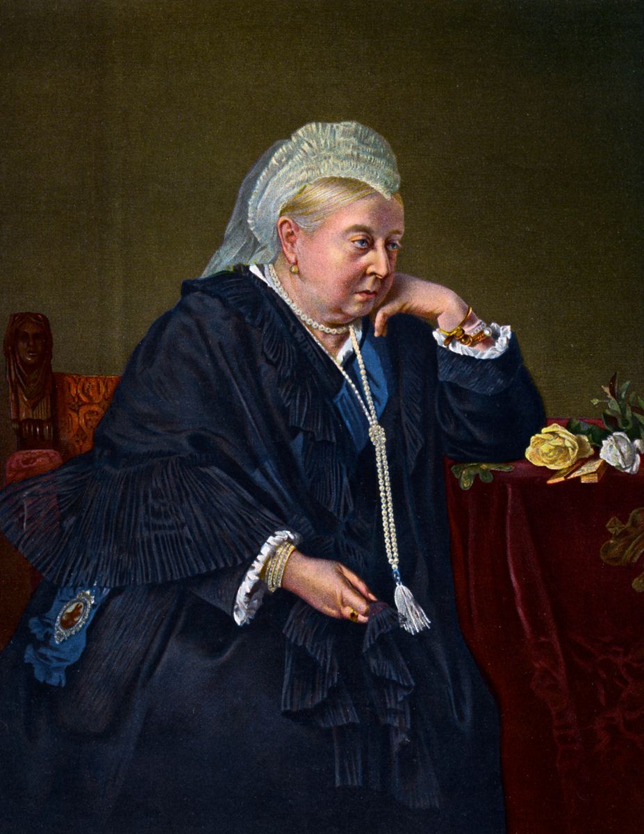 Queen Victoria famously wore pearls with her black mourning attire following the death of her beloved husband, Prince Albert, in 1861, helping cement the jewel’s association with royal grief and remembrance.