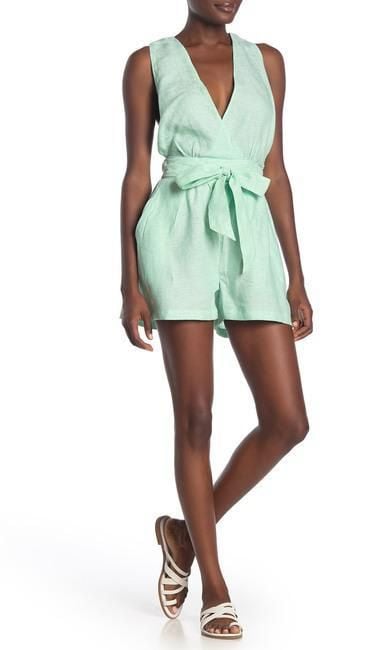 Surplice Linen Romper by Onia