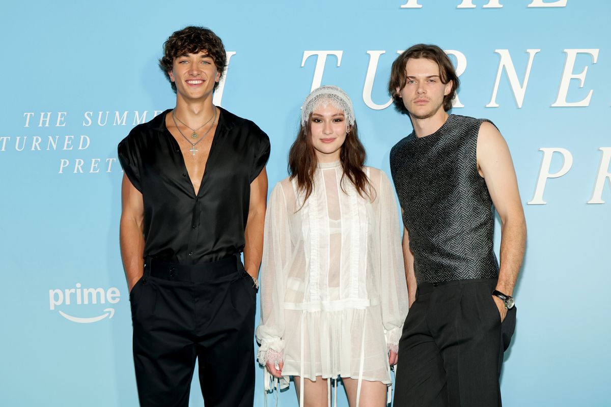 Gavin Casalegno, Lola Tung and Christopher Briney from "The Summer I Turned Pretty"