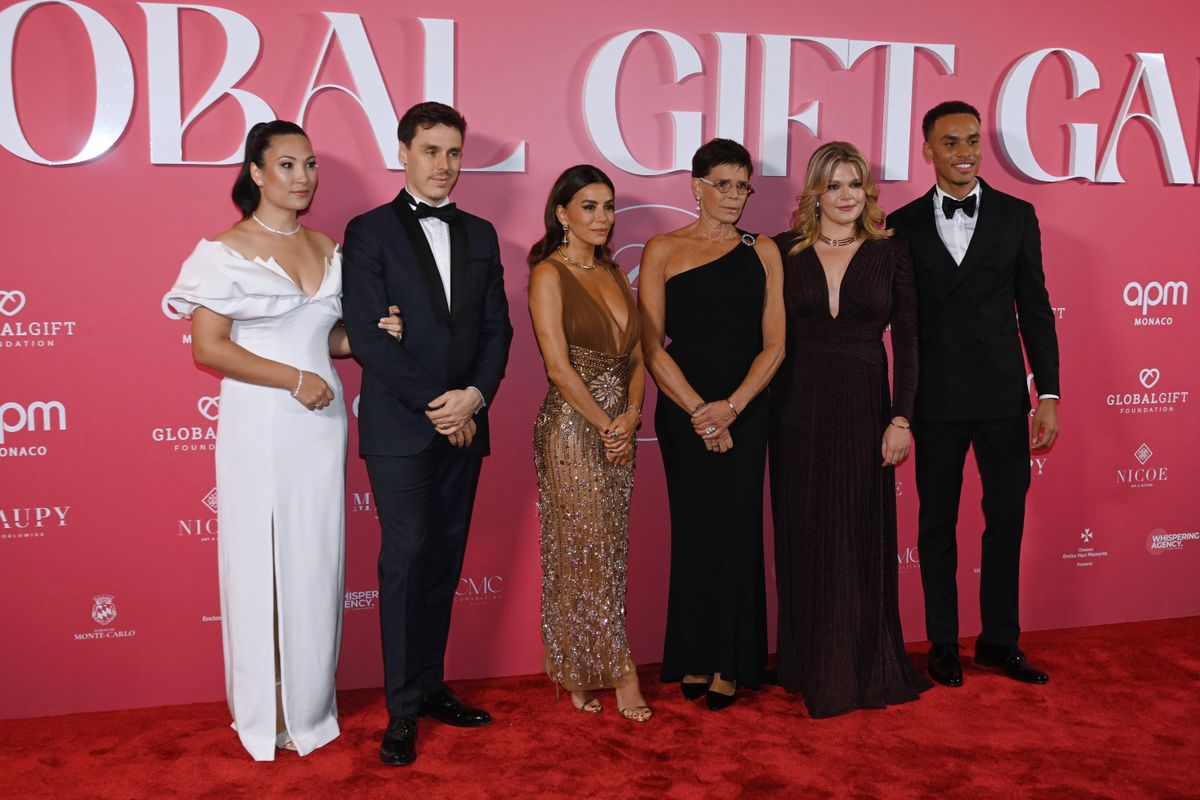 The Grimaldi family was welcomed by Eva Longoria
