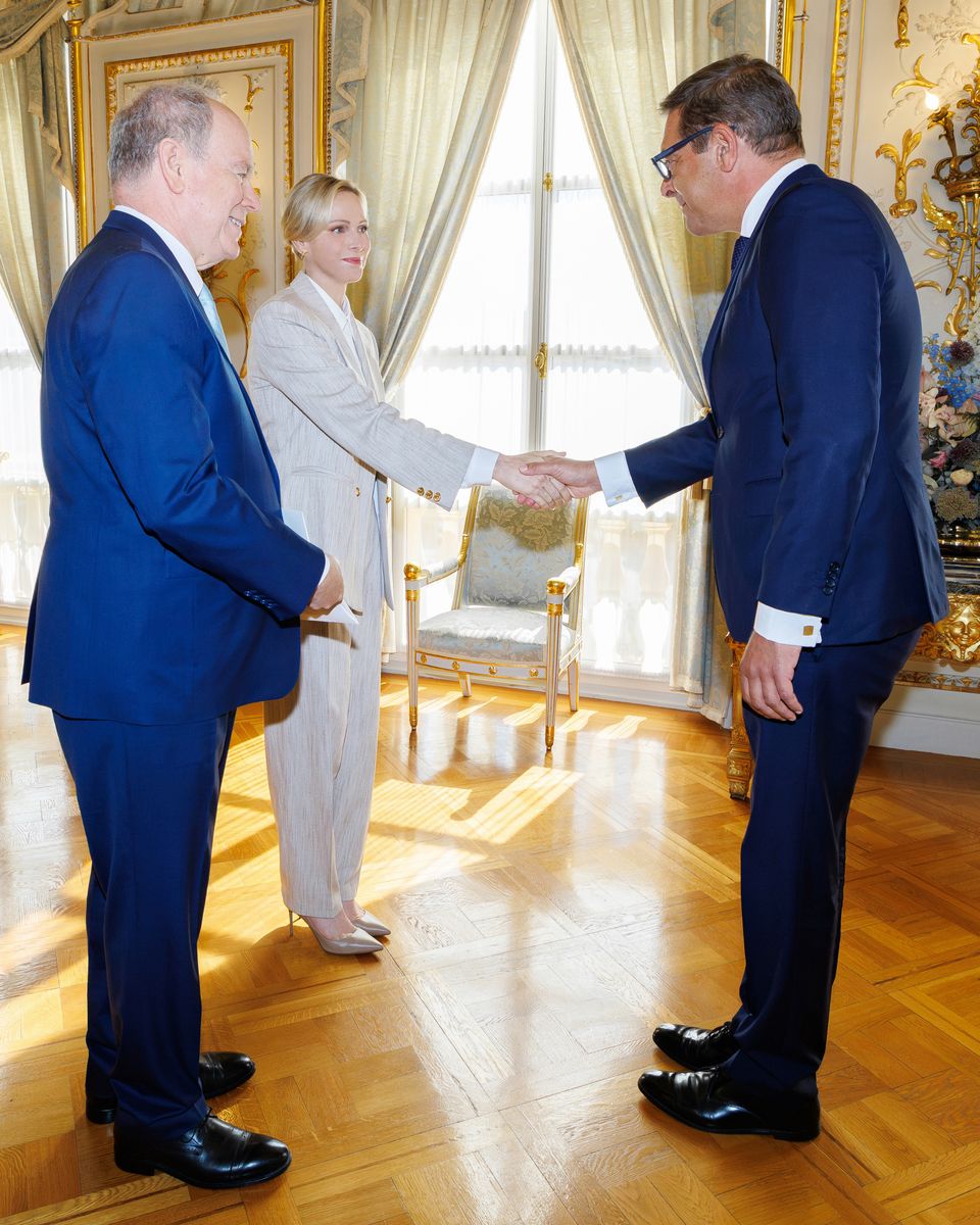 Princess Charlene joined Prince Albert II at the Prince’s Palace of Monaco for a diplomatic engagement on September 17, 2026.